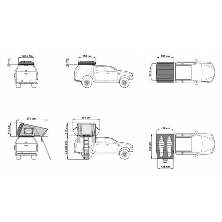 dachzelt cm ESPERANCE ARB Hybrid Dachzelt